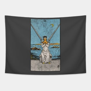 Two of swords (distressed) Tapestry