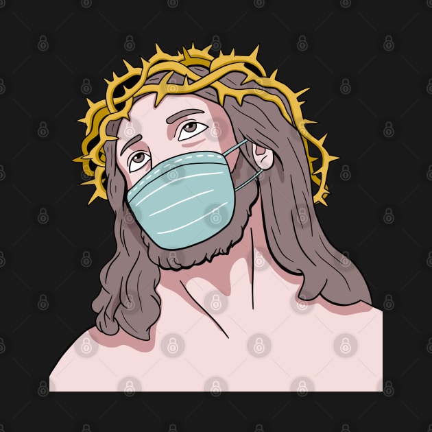 Jesus With Face Mask by isstgeschichte