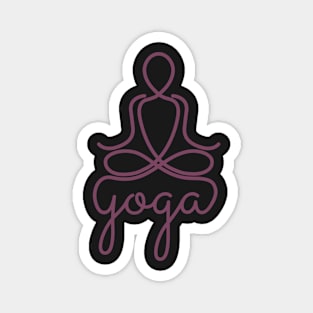 Namaste Yoga Symbol Peace in Mind Magnet