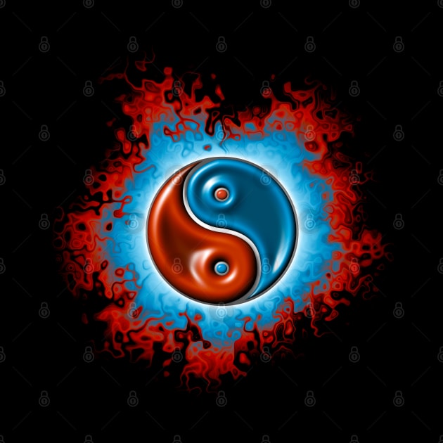 yin yang fire design by DrewskiDesignz