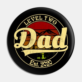 Level 2 Dad Est 2020 Pin