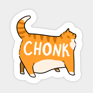 Chonky Orange Tabby Cat Magnet