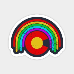 Colorado Flag Rainbow Magnet