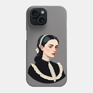 Young Victorian Nurse with Tired Eyes Phone Case