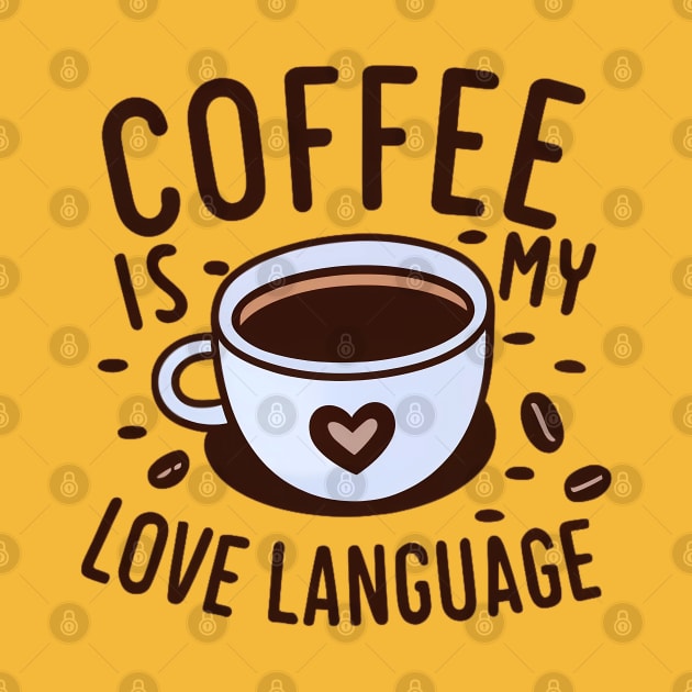 Coffee is my love language: A t-shirt for coffee lovers everywhere by Thewondercabinet28