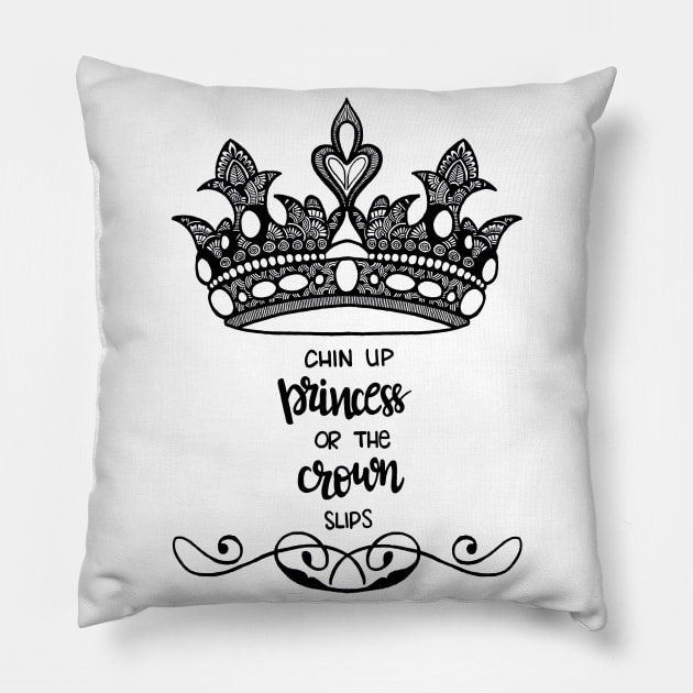 Princess Crown Pillow by designsbygulmohar