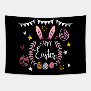 Happy Easter Bunny Rabbit Funny Easter Egg for Women & Girls Tapestry