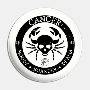 Savage Cancer Zodiac Antisocial Astrology Pin