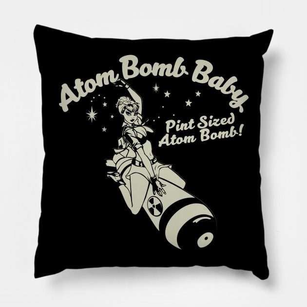 Atom Bomb Baby Pillow by stuff101