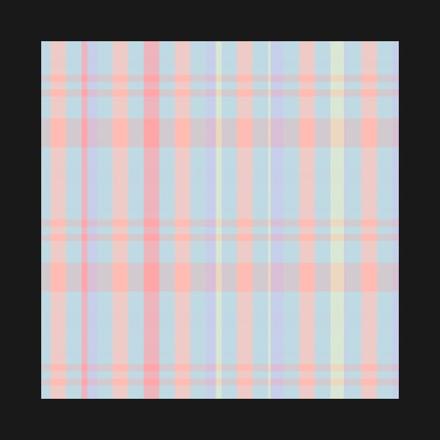 Pastel Aesthetic Catriona 1 Hand Drawn Textured Plaid Pattern by GenAumonier