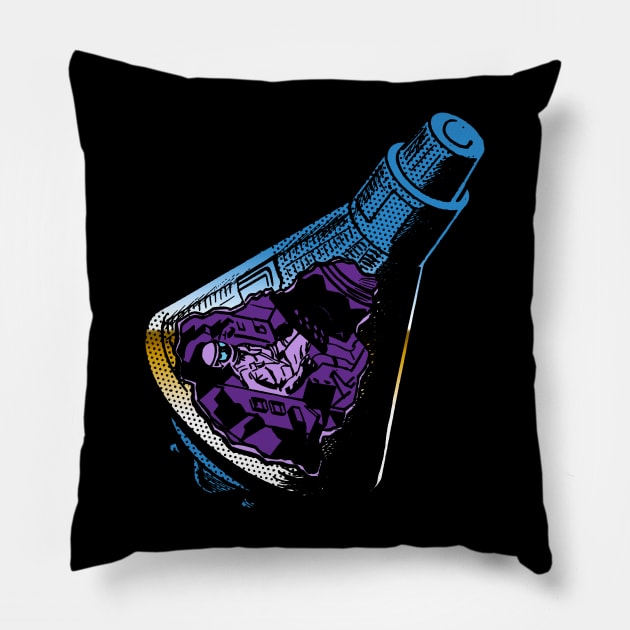 Retro Space Capsule Pillow by GloopTrekker