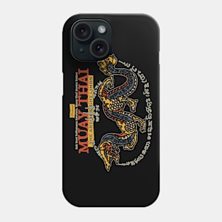 Vintage Muay Thai Tattoo The Serpent Phone Case