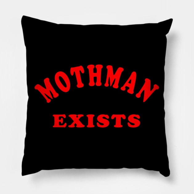 Mothman Exists Pillow by Lyvershop