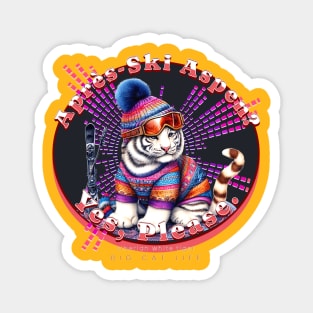 Apres-Ski Aspen Groovy Beanie White Tiger 73T Magnet