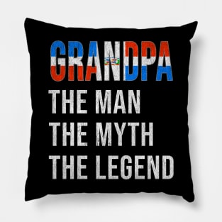 Grand Father Dominican Grandpa The Man The Myth The Legend - Gift for Dominican Dad With Roots From  Dominican Republic Pillow