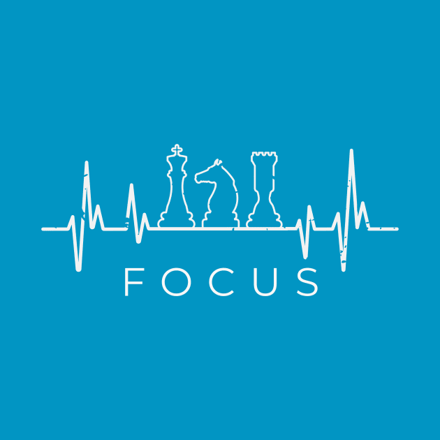 Chess Focus Heartbeat by RefinedApparelLTD