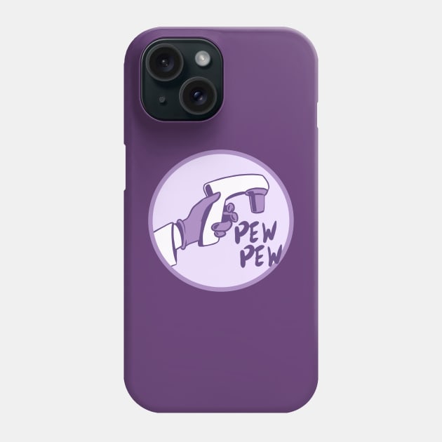 Biology Pipette Gun (purple) Phone Case by ScienceCatIncognito