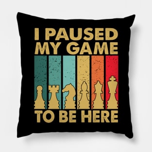 Vintage Chess player lovers fans jokes Pillow