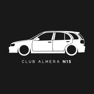 Club Almera N15 Hatchback 5 Door Fan Art, Gift for him, Nissan Lover Gift, Nissan Fan Gift T-Shirt