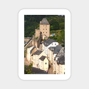 Luxembourg; City; Goal; city gate; casemates; Fortress; Dinselpuert Magnet