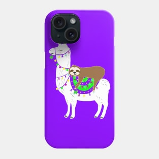 Lucky Llama and Sloth Phone Case