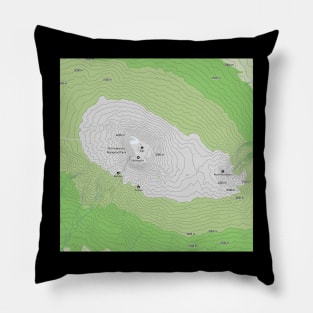 Serengeti Skylines: Kilimanjaro Topography Pillow