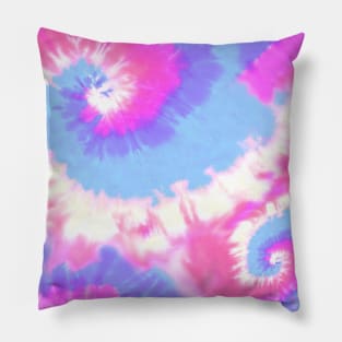 Retro Pink Tie Dyed Pillow