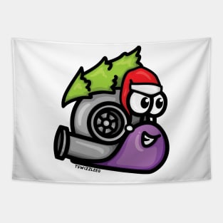 Turbo Snail - Christmas Tree Hauler (Purple) Tapestry