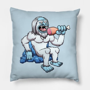 Yeti Eating Meat Pillow