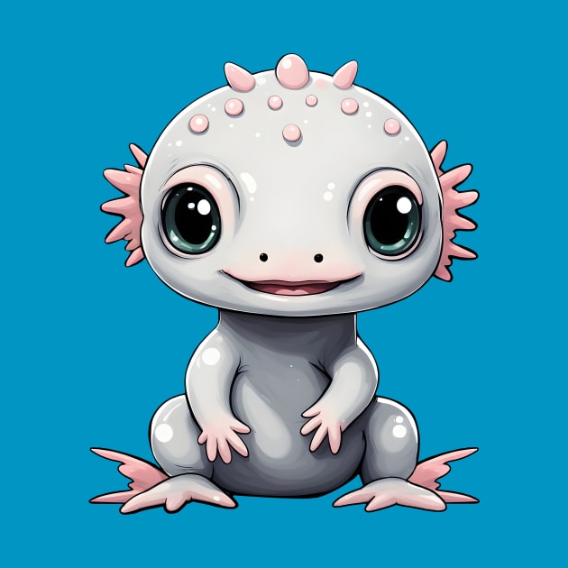 Illustration of an Axolotl amphibian by john247