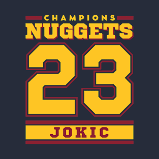 Nuggetsss Basketball Champions 2023 Jokic Edition Varsity T-Shirt