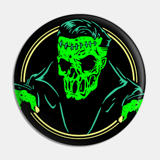 Greaser Zombie Pin