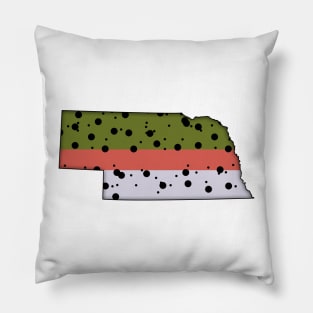 Nebraska trout Pillow