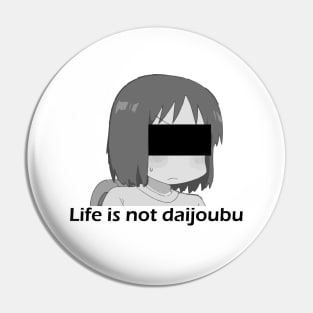 Shinonome Nano - Life is not daijoubu - series 1 - black Pin