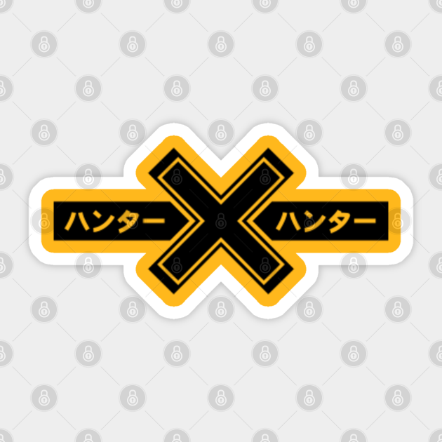 Hunter X Hunter Logo Black Manga Sticker Teepublic