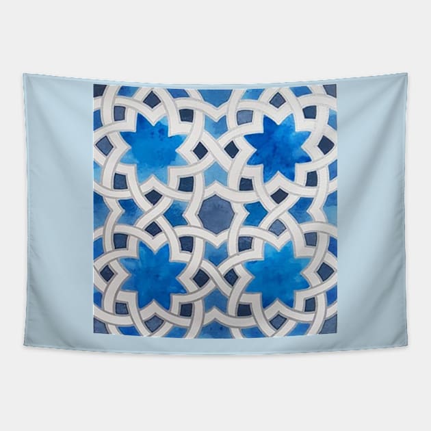 Interlocking Alhambra Tapestry by Aladdins Vault