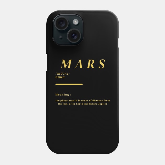 Word Mars Phone Case by Ralen11_