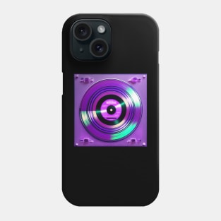 Holographic Purple DJ Turntable Phone Case