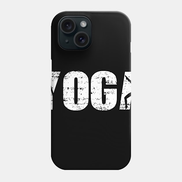 Distressed Look Yoga Gift For Yogis Phone Case by OceanRadar