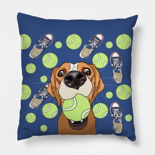 Funny Dog, Sneakers, Ball, Play Pillow