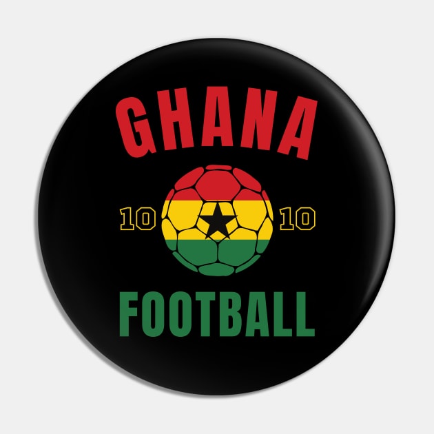 Ghana Football Ball Pin by footballomatic