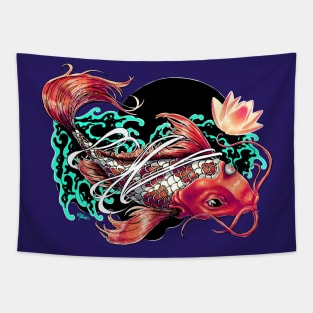 Third-Eye Koi Tapestry