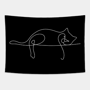 Lazy Cat Tapestry