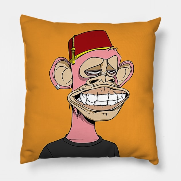 Bored Ape Yacht Club, BAYC Pillow by GREEN GRAPE