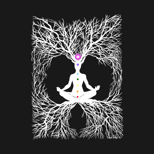 Disover Tree of Life - Chakras - T-Shirt