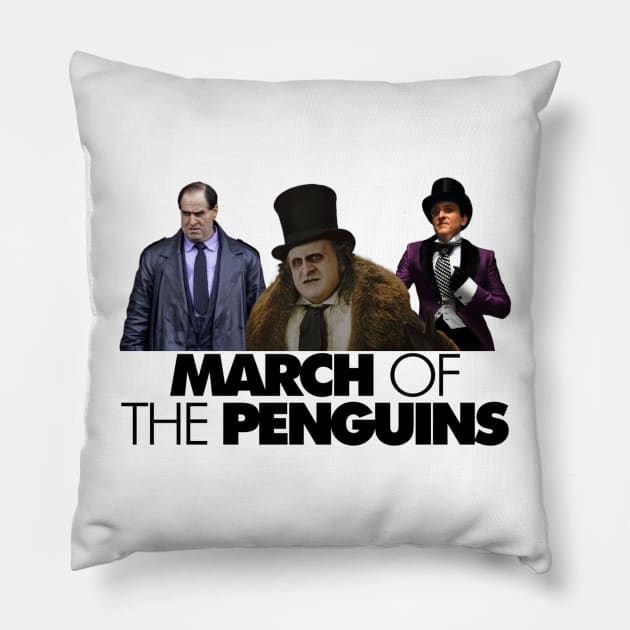 March of the Cobblepot Pillow by Red Roof Designs