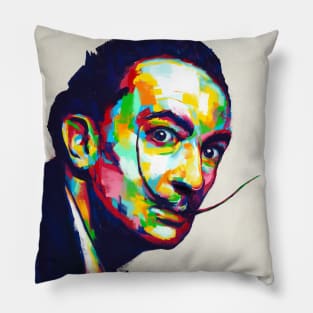 Salvador Dali Painting Pillow