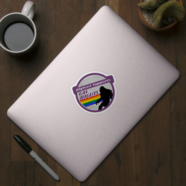 Gay Pride Bigfoot - Gay Pride - Sticker