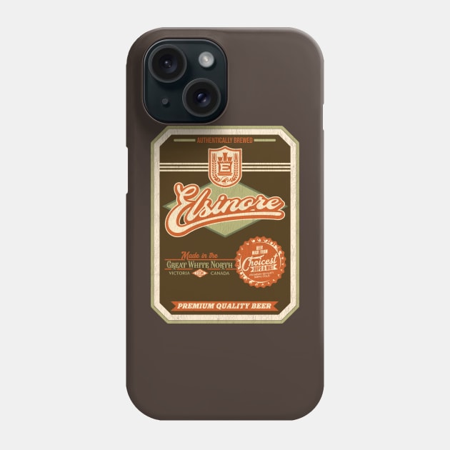 ELSINORE Beer Distressed Label Phone Case by darklordpug