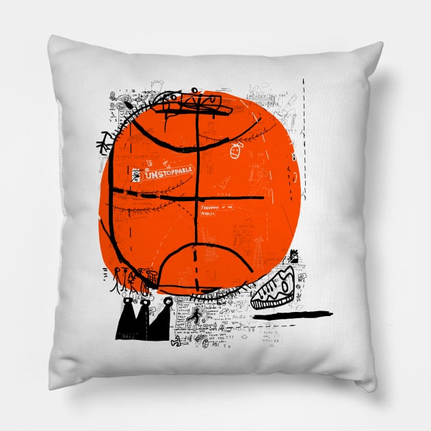 Basketball Urban Street Pillow by MSC.Design